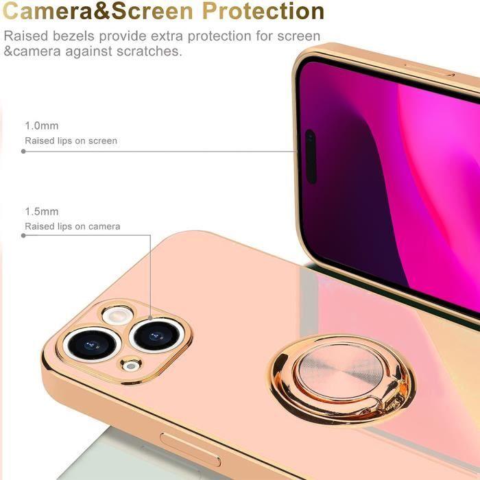 Coque Silicone - pour iPhone - 15 Plus - Antichoc - Anti-Rayure - Élégante Rose