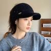 Autumn and Winter Hat Women's Solid Color Cap Fashion Knitted Hat Fleece Thickened Thermal Hat