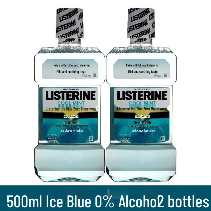 Listerine Ice Blue Fresh Mouthwash (3 x 500ml)