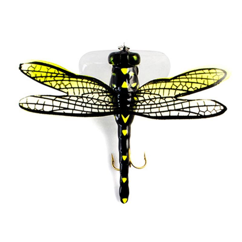 Silicone Artificial Dragonfly Shaped Fishing  Lure With Hook Weight 6g Length 7.5cm For Insect Bait