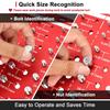Nut And Bolt Thread Checker High Precision Screw Measuring Gauge Aluminum Alloy Metric Size Nut Checker
