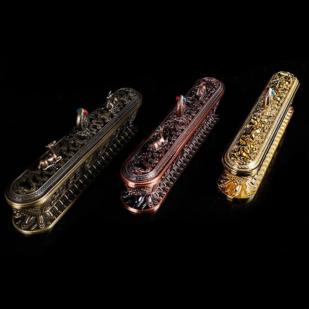 Versatile Tibet Incense Burner Antique Handmade Incense Stick Holder Zen Teahouse Home Office Decoration Crafts Ornaments