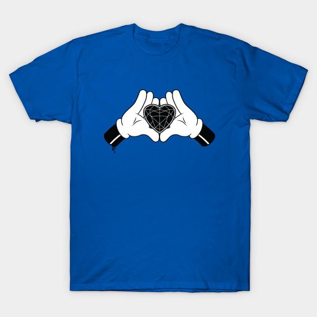 Unisex Fashion TShirt Diamond Heart Print TShirt Plus Size S-5XL T-Shirt 100%Cotton Tops O Neck Short Sleeve Tees