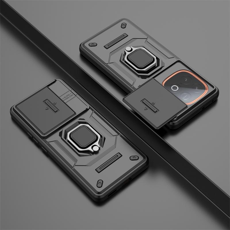 Push Window Hülle Für Vivo iQOO Z10 Turbo Plus Ringhalter Magnetische Abdeckung iQOO Z10 Turbo+ Hülle Für Vivo iQOO Z10 Turbo Plus Hülle