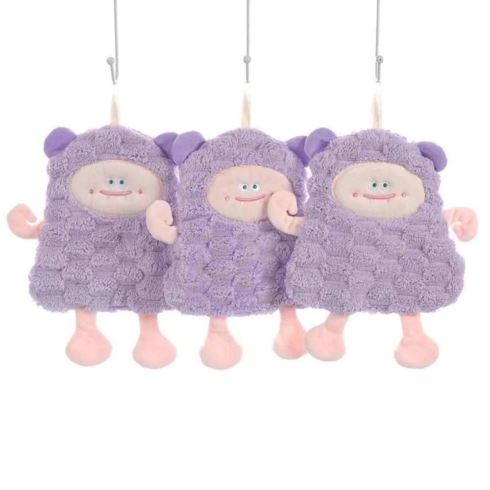 

3 шт. Микрофибровый носовой платок с изображением ягненка, полотенце для мытья посуды с изображением ягненка, мягкий, впитывающий воду детский носовой платок для детей фиолетовый