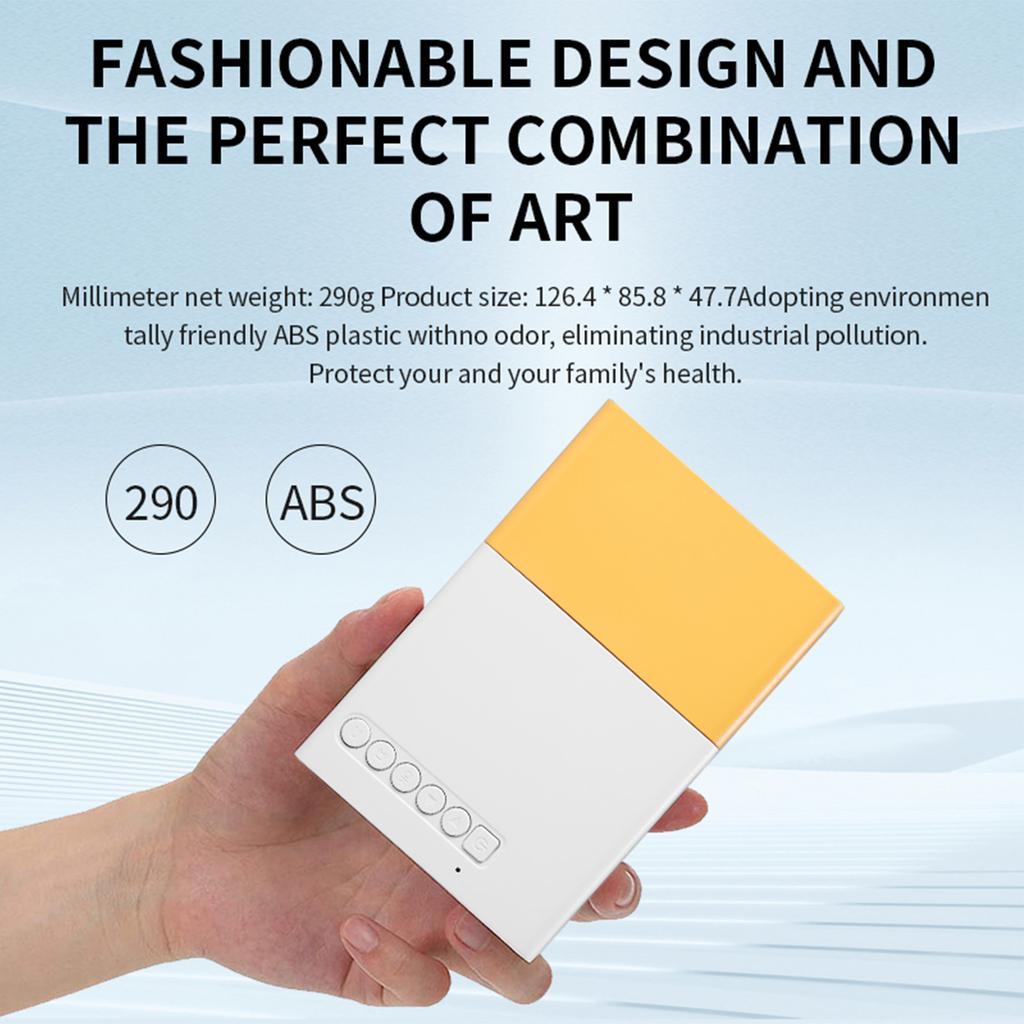 Movie Projector Low Noise Manual Focus Auto Correction 100in Screen Support 1080P Small Projector for Camping for Meeting Room