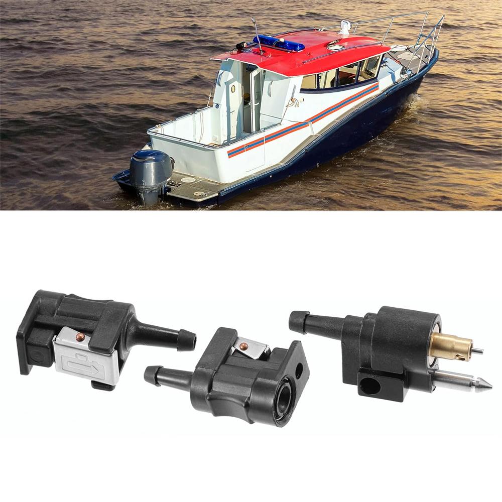

Pack of 3 Boat Engine Fuel Line Connector Fittings Joint For Yamaha Outboard