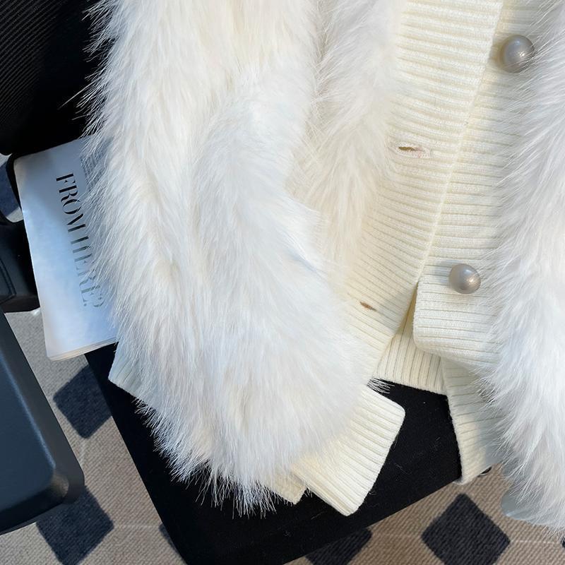 Langer Kunstnerzmantel im koreanischen Stil - Damen Trendige Flauschige Wintermode