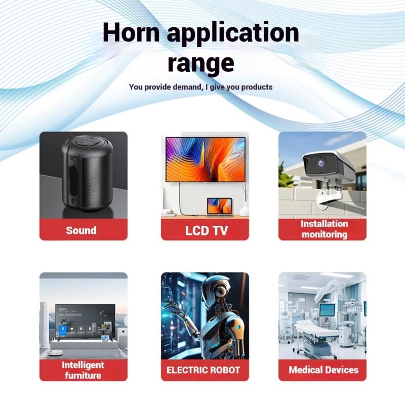 Square Aluminum Ribbon Tweeter Speaker Hifi Sound Enhances Heat Dissipation Dynamic Ranging Auditory  Loudspeaker