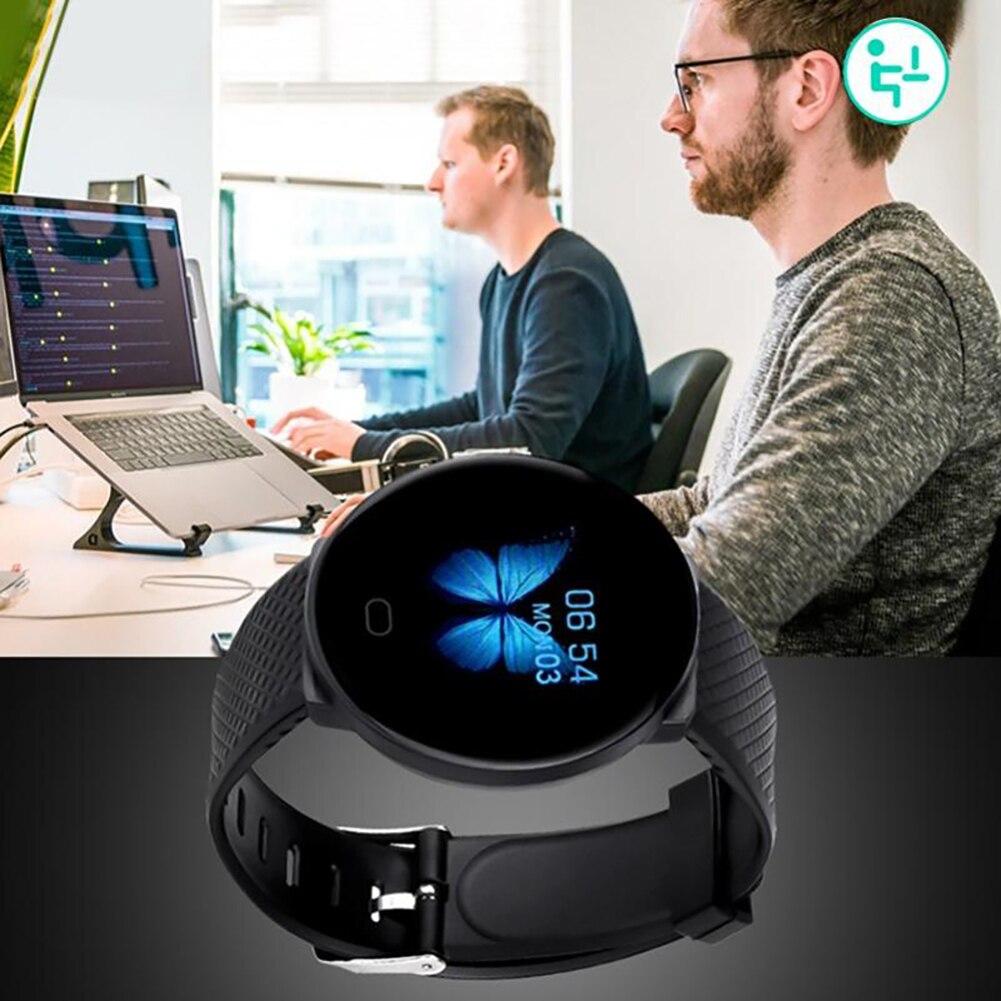 D19 Reloj inteligente 1.3Inch Pantalla táctil Reloj inteligente impermeable  Fitness Reloj de monitoreo de frecuencia cardíaca Pulsera deportiva Pulsera  comprar a buen precio — entrega gratuita, reseñas reales con fotos — Joom