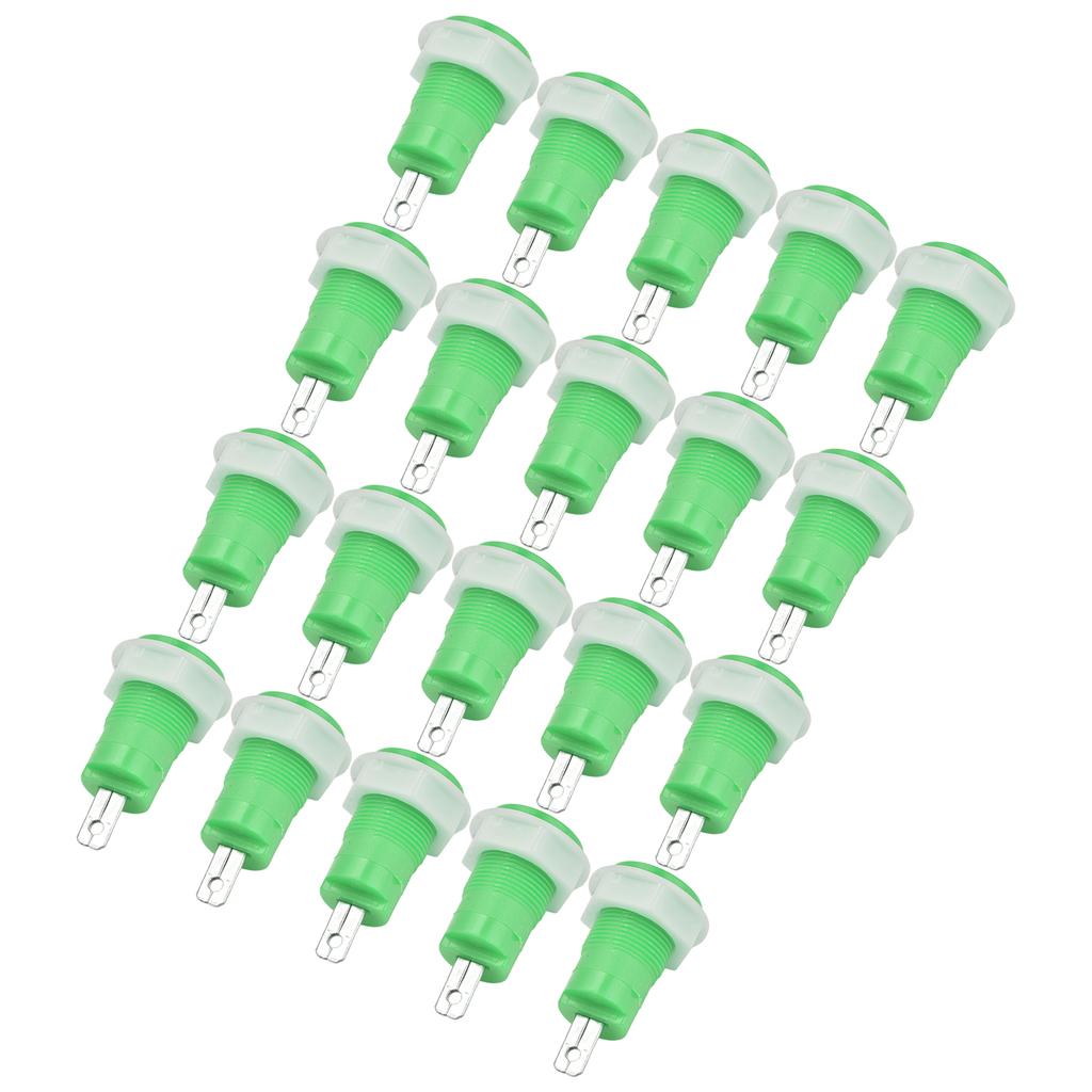 20ks adaptér pro banánky, mosazný, bezpečný, svařovaný, uzemňovací svorka 4mm, 402 1KV