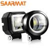 2PCS/1PCS Waterproof Round LED Angel Eyes Light Bar Portable Spotlights Motorcycle Offroad Car Truck Driving Boat Work Light