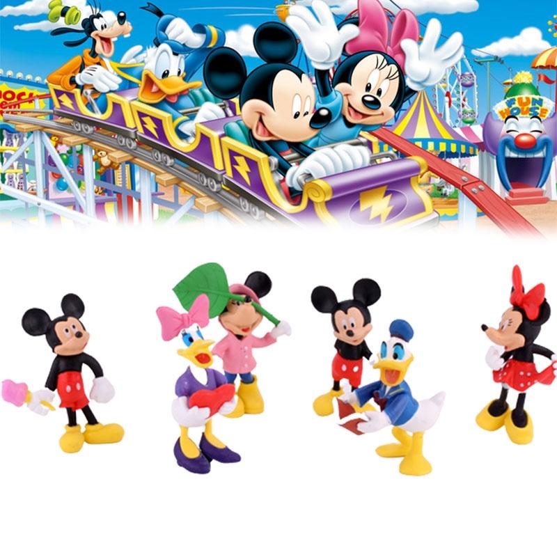 6pcs/set Disney Minnie Mouse Pvc Figurines For Cake Decoration And Children Gift