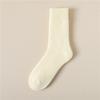 5 Pairs Cashmere Socks Women's Autumn and Winter Plus Cashmere Thick Mid-tube Socks Plush Super Thick Month Socks Winter Stockings
