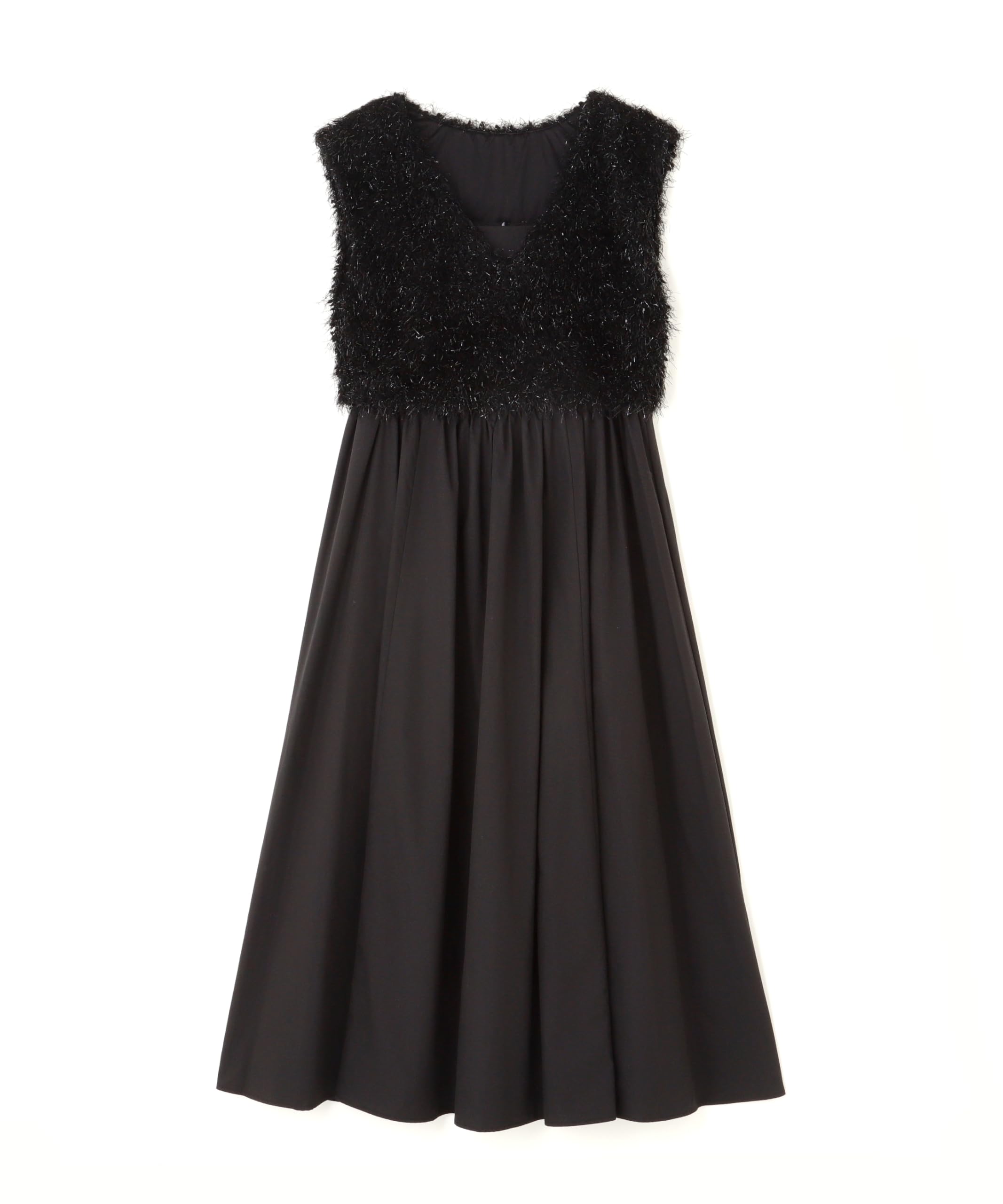 

Natural Beauty Basics Повседневный жакет-безрукавка из попкорна, черный, и платье, женский, чёрный