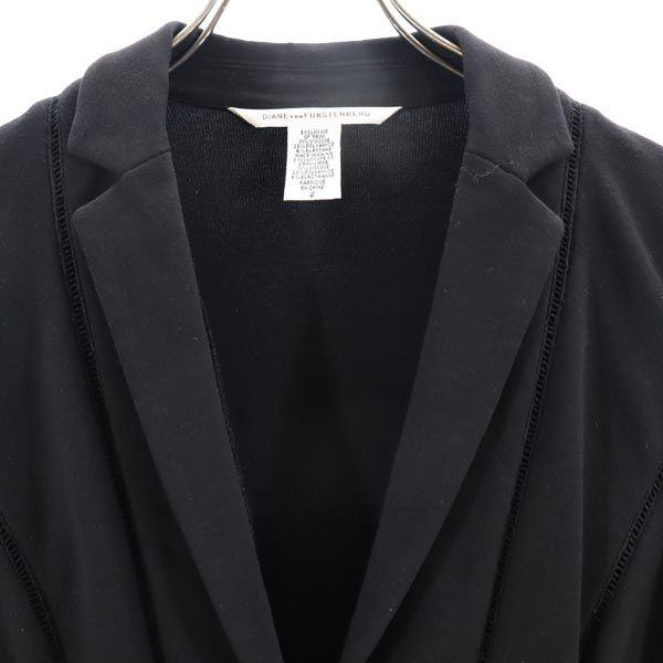 DIANE VON FURSTENBERG tailored jacket 2 Black series Women Used