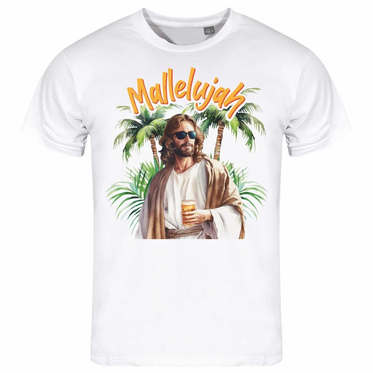 Mens T Shirt Malleujah S to XXL Mallorca Party Holiday Alcohol Beer Drinking XXL