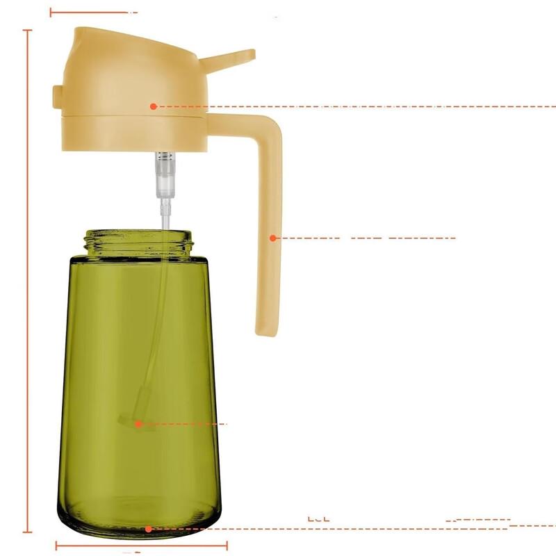 Kitchen Glass Oil Sprayer and Pourer Bottle