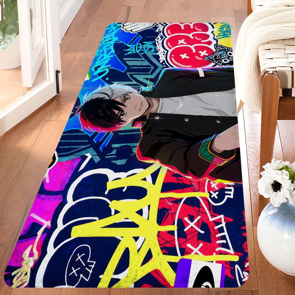 Wind Breaker Anime Room Mats Washable Non-Slip Living Room Sofa Chairs Area Mat Kitchen Alfombra