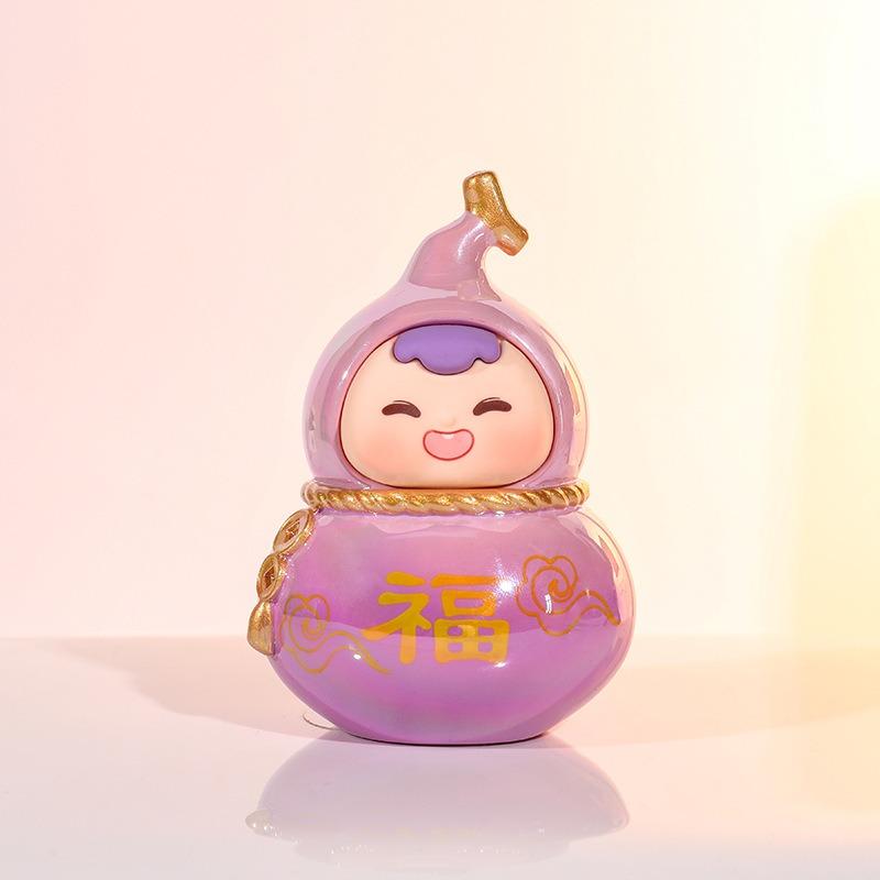 Little Fu Xi Gourd Decorative Piece - Creative Office Desk Decoration, Home Furniture, Entrance Hall Decor, Gift, Doll, Temple
