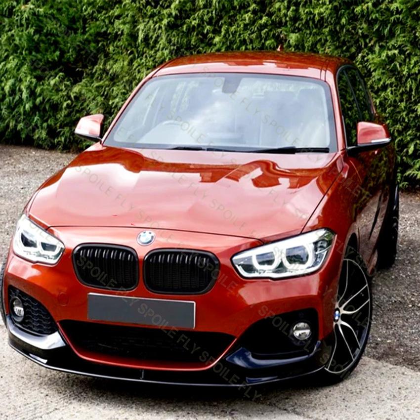 BBJH7 4PCS For BMW F20 F21 118i 120d 120i M135i M140i LCI M Sport Front Bumper Lip Spoiler Diffuser Splitter Cover 2015 To 2019