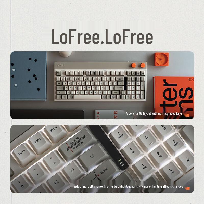 Lofree OE918 Little Square 98-Key Tri-Mode Mechanical Keyboard