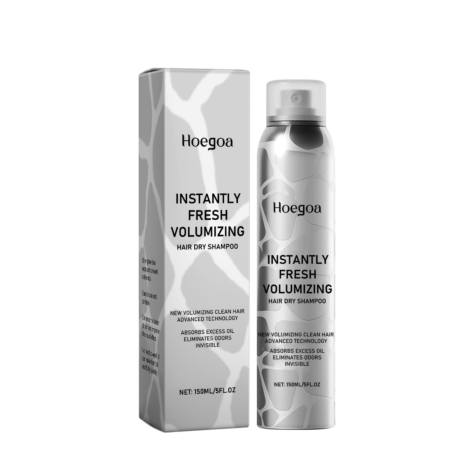 Hoegoa Пушистый объемный лак для волос Быстрая укладка Пушистый Стайлинг Моделирование Нежирный Освежающий Контроль жирности Быстросохнущий Лак для формы волос 150ml