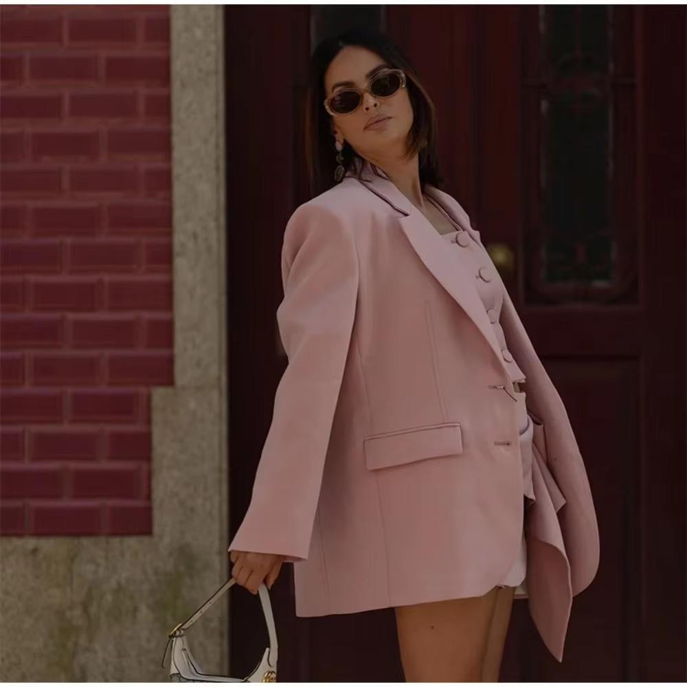 Spring and Autumn New Product Women's Temperament Solid Color Slim Fit  Single Breasted Casual Suit Jacket