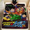 Dragon Ball Poster Druck Flanelldecke, Hohe Qualität, Bequem für alle Jahreszeiten, Heimdekoration, Wärme und Komfort, Perfekt für Weihnachtsgeschenke