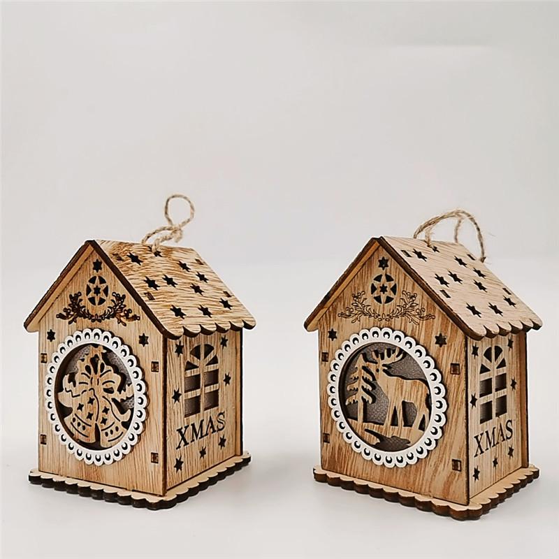 Light-Up Christmas Log Cabin Ornament: DIY Tree Decoration & Window Display