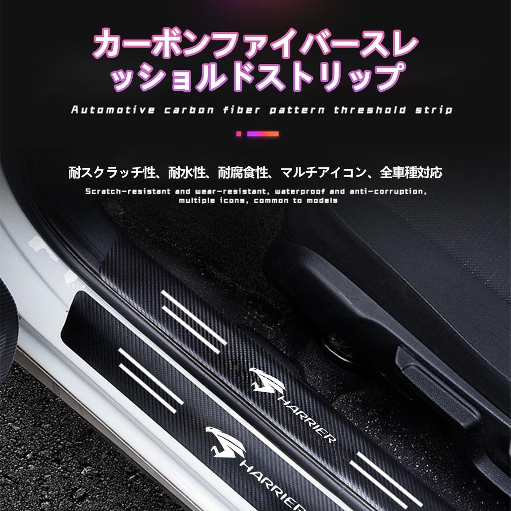 Protection de marchepied latéral dédiée HARRIER, Plaque de protection, Ton carbone + Placage or, Étanche, Tache