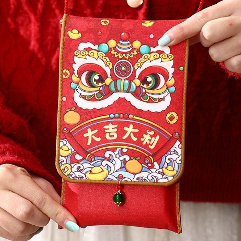 Traditional 2025 Snake Year Red Envelopes Blessing Lucky Money Pockets  Celebration Party