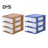 Desktop Storage Drawer Storage Box Large Capacity 3-Layer Design Stackable Drawers Organizer Cosmetics Case