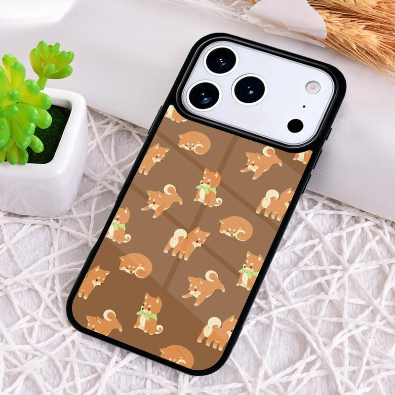 Shiba Shibes Dog Cartoon Shockproof Phone Case for iPhone 17 Air 16e 15 11 12 14 13 Pro Max Cover Coque