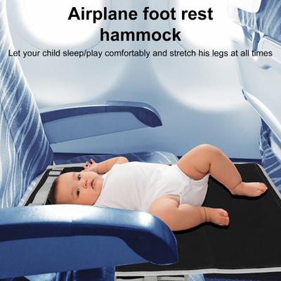Tragbarer Flugzeugsitz-Extender für Kleinkinder, verstellbar, leichtes Flugzeugbett für Kinder, zusammenklappbar, für Langstreckenflüge, Baby-Fußstütze, Hängematte, Reiseutensilien
