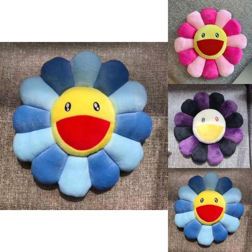 Bright And Colorful 40cm Takashi Murakami Rainbow Flower Pillow Plush For Kids
