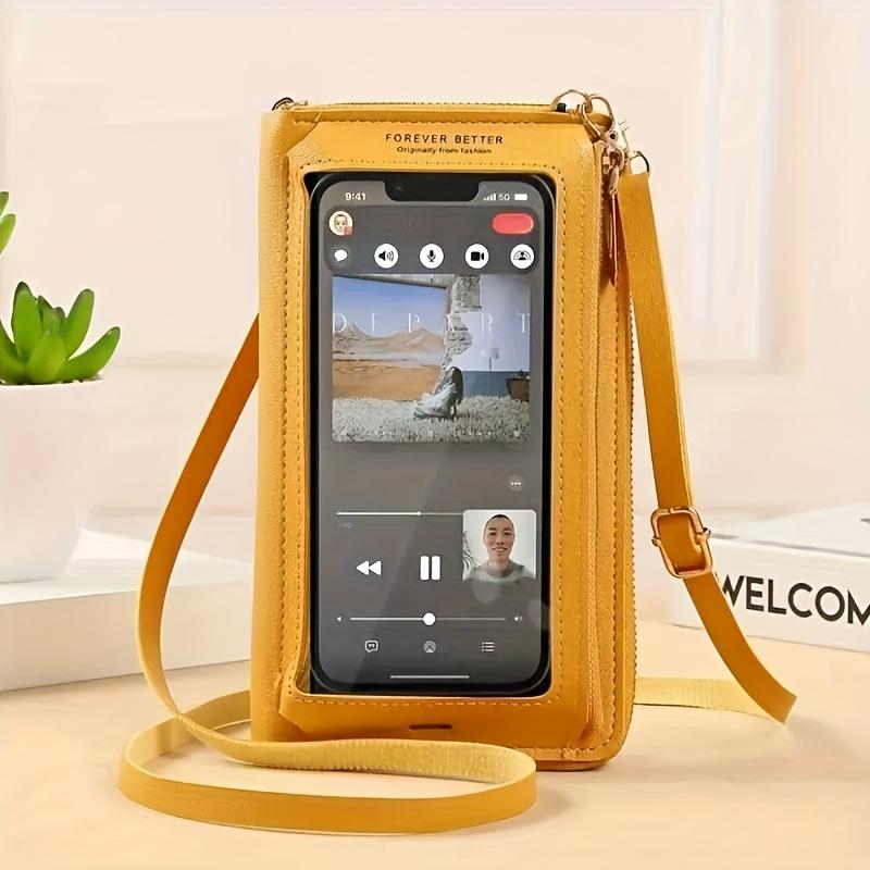 

Crossbody Bag for Women with Anti-Theft Versatile Shoulder Bag Phone Pocket Adjustable Strap жёлтый