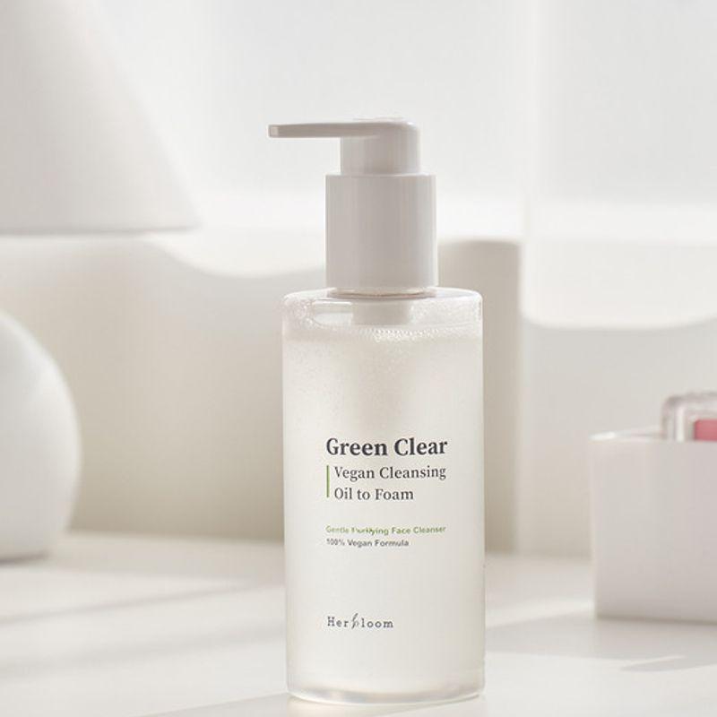 Herblum Green Clear Vegan Cleansing Oil To Foam