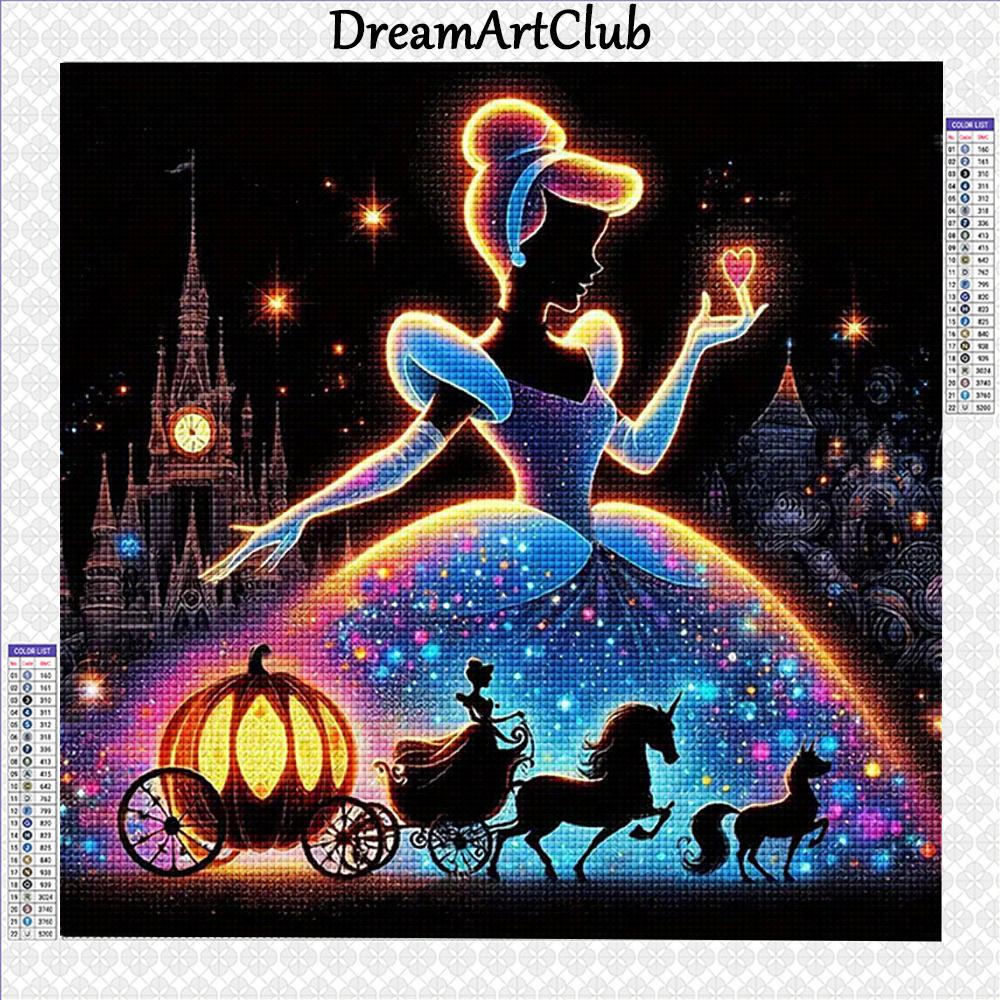 Disney Diamond Painting Princess Silhouette Diamond Embroidery Cartoon Mosaic Art Picture Cross Stitch Kits Home Decor