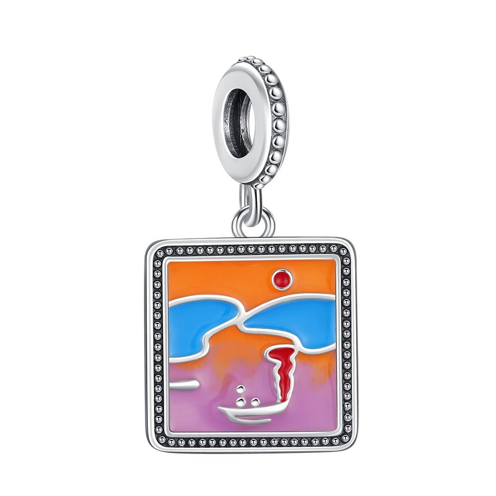 Original Colorful Pendant Chakra Rainbow Charm Fit Bracelet Diy For Women Elegant Bead Pride Month Love Mother'Day Gifts