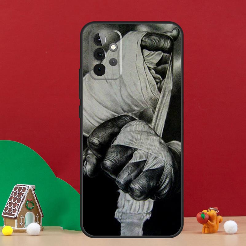Muay Thai Kickboxing Fight Case For Samsung Galaxy A54 A06 A16 A26 A36 A56 A53 A32 A52 A33 A13 A55 A35 A15 A14 A34 A17