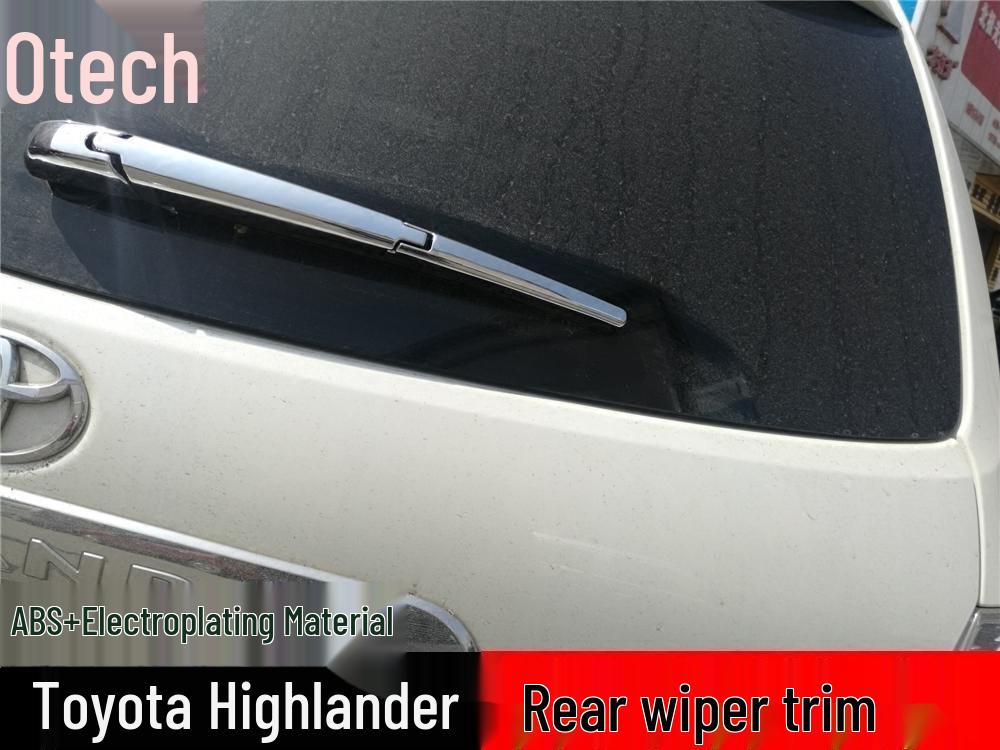 09-14 Highlander Rear Wiper Trim Modification - Toyota Highlander Bright Wiper Strip