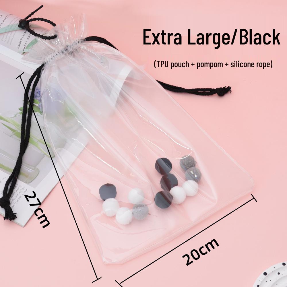 4.0 Heart Silicone Outdoor Doll Storage Case - Transparent, Dustproof, 20cm Protective Pouch