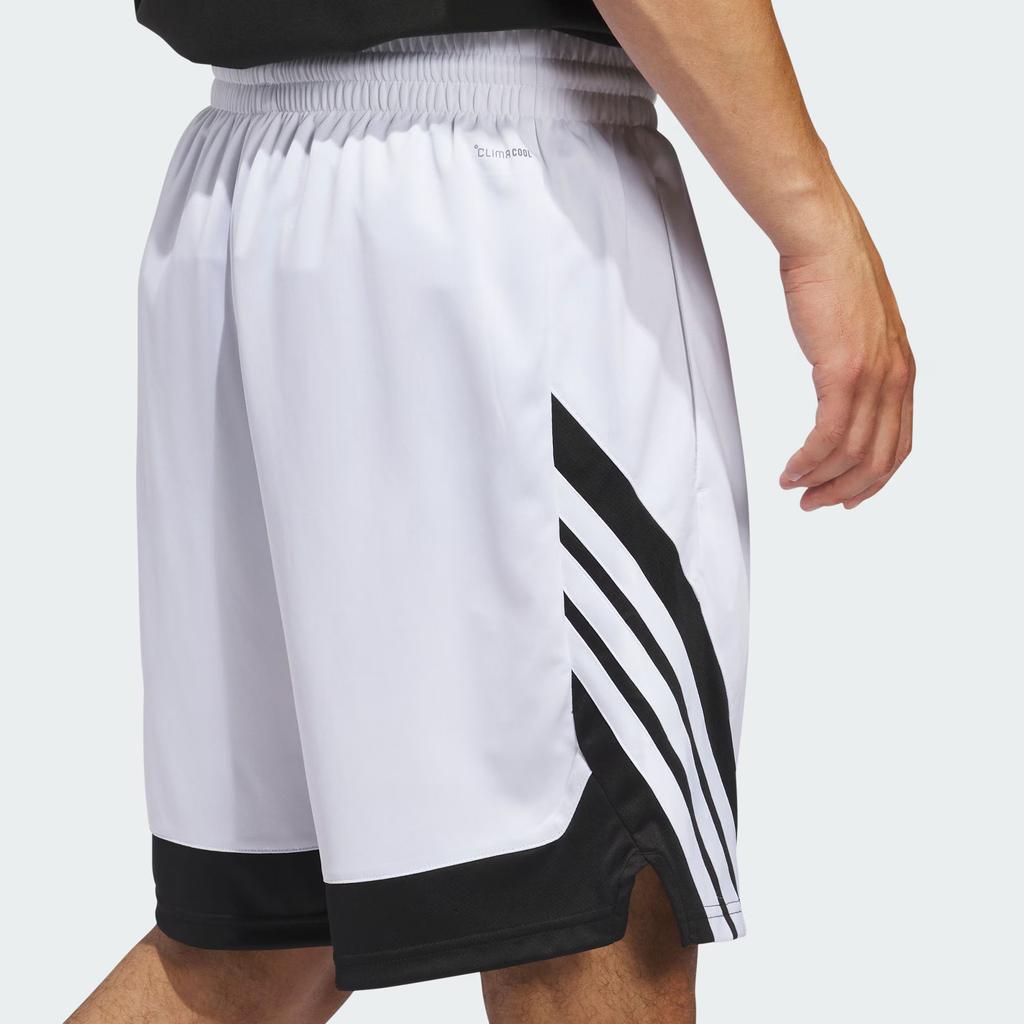 adidas Basketball Shorts Men's White/Black Moderate KC7388