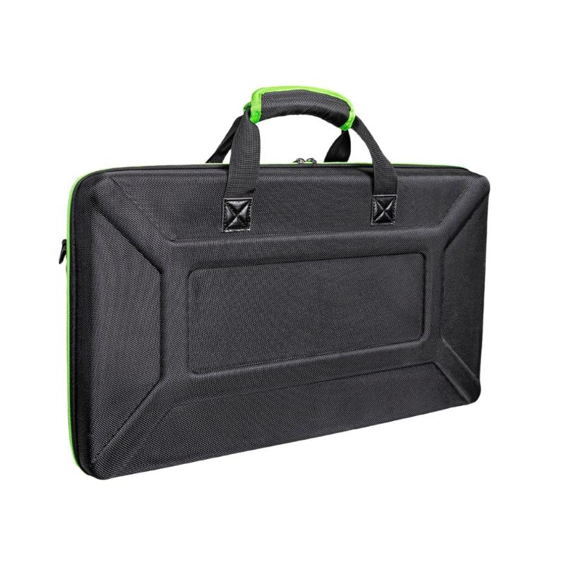 Portable DJ Equipment Storage Bag Multifunctional Compartments Shockproof Carrying Case Suitable for Controllers 