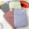 Ins Grid Laptop Bag 11 Inch Girl Computer Bag Tablet Cover Bags Tablet Sleeve Bag  Laptop Case
