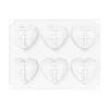 Cross-border Silicone Single Heart-shaped 6-8-diamond Love Cake Mold Baking Diy Mousse Chocolate Mold