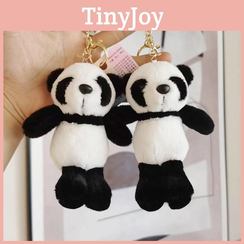Genuine Panda Plush Keychain Cute Soft Animal Doll Stuffed Toy Bag Accessory