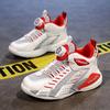 Children's sports shoes boys rotating buttons 2025 new spring mesh breathable older children's youth basketball shoes men