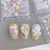 White Crystal Nail Art Charms Mix Style Nail Accessories New Floral Nail Decorations  for Nail DIY